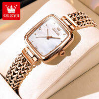 OLEVS elegant milanese steel belt watch for women original waterproof import movement sapphire scratch-resistant glass mirror