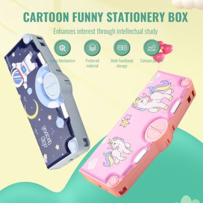 ▪☾ Kawaii Pencil Cases Multifunction Cute Pencil Box Back To School Supplies For Girl Japanese Korean Pencil Bag Stationery