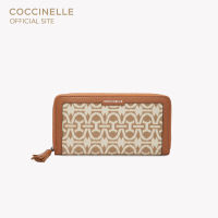 COCCINELLE TASSEL JACQUARD Wallet 110401 MULT.NATUR/CARA กระเป๋าสตางค์ผู้หญิง