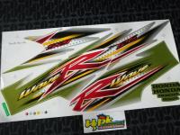 สติ๊กเกอร์ wave 125R รุ่น 10ปี2005 สีเขียว -เงิน