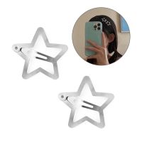 【CW】 2/5/20pcs Metallic Star Hairpins Hot Hair Clip Y2k Barrettes for Teens