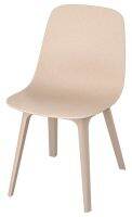 ODGER Chair, white/beige (อูดเยียร์ เก้าอี้, ขาว/เบจ)