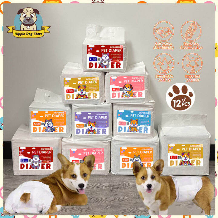 Pet Petting Store Male Dog Female Dog Disposable Soft Diapers XXSXL