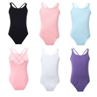 New Girls Ballet Dance Gymnastics Leotard Kids Children Spaghetti Strap Crisscross Ballet Tutu Dress Bodysuit Swimsuit Dancewear