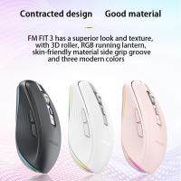 Wireless Gaming Mouse 2.4G Bluetooth-Compatible 5.1 Dual-Mode 2400Dpi Mute Computer Mouse For Game Office