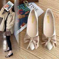 hot【DT】 Flats Ballet Shoes Female Office 2022 New  Loafers Flat Bow Pedal Beanie