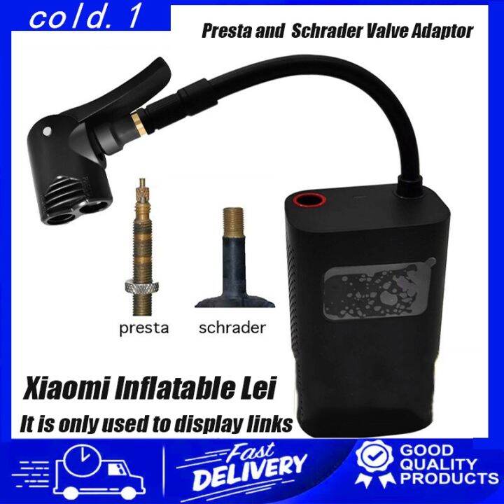 ♟Xiaomi Dual Valve Alternative Bicycle Pump Head, Presta, Schrader, and