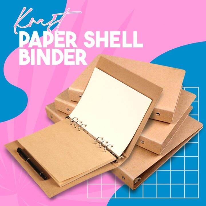 Kraft Paper Shell 6 Holes Binder A6 / 4 Holes Binder A4 Lazada PH