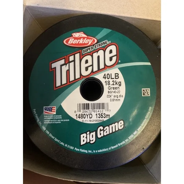 [ส่งฟรี] เอ็น Trilene Big Game ม้วนใหญ่ ขนาด 1 ปอนด์ 20 lb. / 30 lb ...