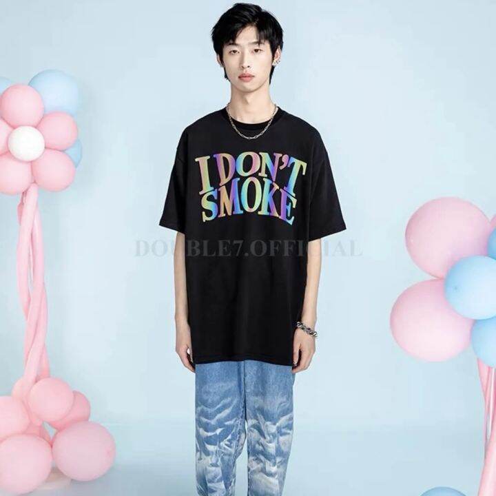 i-dont-smoke-donsmoke-colorful-reflective-logo-authentic-streetwear-unisex-tee-hot-selling