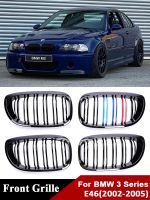 For BMW 3 Series E46 LCI 2002-2005 Gloss Black Racing Grill Front Bumper Facelift M Color Grille 2/4 Doors 325i 320i 330i