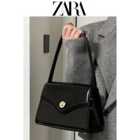 Zara2d Niche กระเป๋าแบบหนีบแขนแฟชั่นผู้หญิง2023ใหม่ย้อนยุคเรียบง่ายกระเป๋าตายตัวกระเป๋าหิ้วกระเป๋าสะพายไหล่ระดับไฮเอนด์