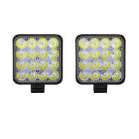 โคมไฟสปอร์ตไลท์ Led 4ชิ้น,โคมไฟฟลัดไลท์สำหรับรถออฟโร้ดรถบรรทุกรถ Suv 48W