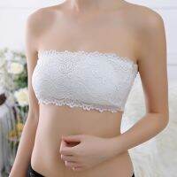 Fashion Girls Lace Chest Wrap Stretch Bandeau Strapless Bra Padded Tube Tops Lingerie Sutia Soutien Gorge Sosten