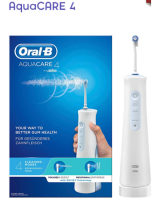 Oral-B Aquacare 4 Pro-Expert Water Flosser Cordless Irrigator, Featuring Oxyjet Technology 4 Cleaning Modes