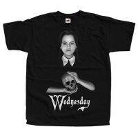 The Addams Family Wednesday Hip Hop Clothing Gym King Brand Mens T-shirt Christmas Giftเสื้อยืด