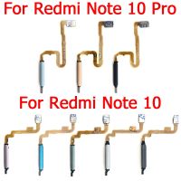 เครื่องสแกนลายนิ้วมือซ่อมแซมสำหรับ Xiaomi Redmi Note 10 Pro ID ปุ่มโฮมเมนูกลับคืนลายนิ้วมือสายเคเบิลแบบยืดหยุ่นเซนเซอร์จดจำคีย์