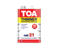 TOA Thinner ทินเนอร์ผสมสีเคลือบย้อมไม้ วานิช #21 ขนาด 3.785 ลิตร