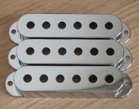 KAISH 48/50/52mm Chrome Plastic Single Coil Covers ST Guitar Pickup Cover