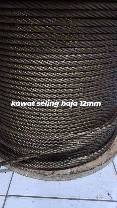 Kawat Seling Baja Sling Baja Wire Rope Baja 12mm Lazada Indonesia