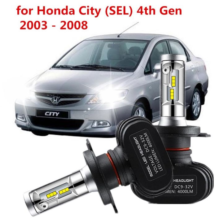 ไฟหน้ารถยนต์-led-h4-สําหรับ-honda-city-sel-4th-gen-2003-2008