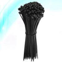 1000 Pcs Black Zipper Cable Self-locking Tie Nylon Electronic 20cm Fixing Ring Cable Management