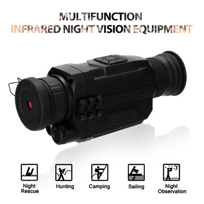 keykits- NV0535 Digital Night-Vision Device Infrared Monocular Night-Vision Device Boating Monitor Hunt Outdoor Boating Multifunction Day and Night Dual-use+8G Memory Card