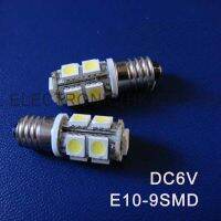 【✴COD✴】 gaqiugua6 โคมไฟหลอดไฟ Led E10คุณภาพสูง Dc6v 6.3V สัญญาณเตือนโคมไฟแสดงสถานะนำร่อง10ชิ้น/ล็อตไฟเตือน