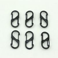 10pcs S Type With Lock Keychain Anti-Theft Outdoor Camping Buckle Key-Lock