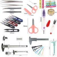 ○☁ Tools for Jewelry Making Sets Repair Accessories With Digital Calipers Tweezers Rings Soft Rulers Scissors Rings Set