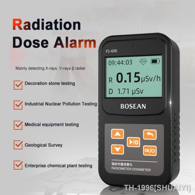 SHUAIYI FS-600 Geiger Counter Nuclear Radiation Detector X-Ray Radiation Dosimeter Geiger Radioactivity Detector Nuclear Wastewater