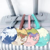 【DT】 hot  Creative Design World Map Luggage Tag Women Travel Accessories PVC Suitcase ID Address Holder Portable Boarding Baggage Label