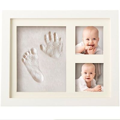 พิมพ์ลายนิ้วมือกรอบรูป Diy ของเด็กทารกที่น่ารักอากาศแห้งดินเหนียวนุ่มลายนิ้วมือ Inkpad แบบมือจับสำหรับเด็ก