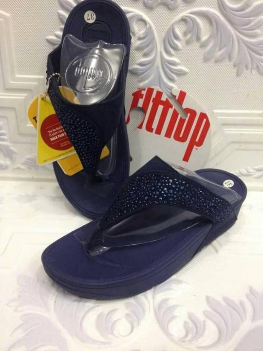 รองเท้า FitFlop  รองเท้า​เพื่อ​สุขภาพ​ ​ รุ่น ใบไม้  น้ำหนักเบารอง รับน้ำหนักดีแบบหูหนีบ