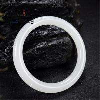 【YF】◕▬❁  Hetian Sheep Thin Round Bar Bangle Designer Luxury Fashion Jewelry Gifts