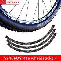 READU สติกเกอร์ชุดล้อ SYNCROS จักรยานเสือภูเขา9ชิ้นสติกเกอร์ติดจักรยาน Mtb สติกเกอร์จักรยาน27.5นิ้วและ29นิ้ว