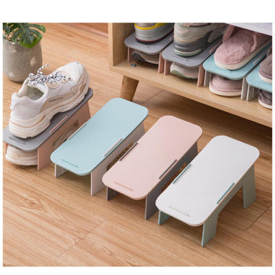 Multi-tier Shoe Organizer Adjustable Shoe Rack Space-saving Shoe Hanger Plastic Shoe Rack Shoe Storage Cabinet