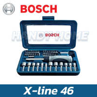 BOSCH X-LINE 46 ชุดไขควงมือ พร้อมดอก หัวประกอบ 46 ชิ้น ของแท้ BLUE BOX VERSION 2019-20