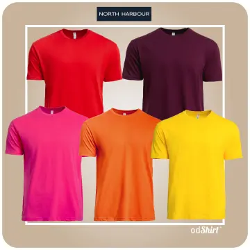 Foursquare Plain 100% Cotton 160gsm Short Sleeve Round Neck T-Shirt / Red  Color Round Neck T-Shirt / Nude Color T-Shirt