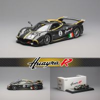 ชุดสะสมไดออรามาแบบคาร์บอน1:64 Huayra R Nerooro สายฉีดโมเดลรถยนต์ไดโอรามาของเล่นขนาดเล็ก