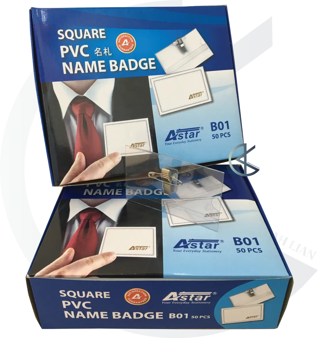 Astar Square Pvc Name Badge Id Holder Name Holder With Clip B01 Lazada