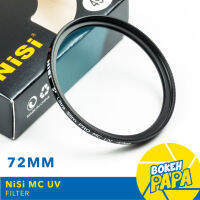 NISI 72mm MC UV Filter ที่กรองรังสียูวีโซด์ขนาดบางเป็นพิเศษ Professional MC ตัวกรองยูวีด้านคู่ 12 การเคลือบหลายชั้นกรอง ( NISI MC UV Filter 72mm )( ฟิลเตอร์ 72 มิลลิเมตร บางพิเศษ )