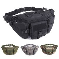 Outdoor Waist Bag Mens Tactical Waterproof Molle Camouflage Hunting Hiking Climbing Nylon Mobile Phone Belt Pack Combat Bags