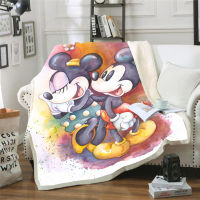 Cartoon Mickey Blanket Soft Warm Coral Fleece Blanket Sheet Bedspread Sofa Throw Light Thin Mechanical Wash Flannel Blankets