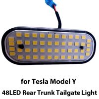 Upgraded 48LED Tailgate Trunk Lights For Tesla Model Y 2023 Rear Trunk Replacement LED Light Luggage White Tail Lamp Accessories