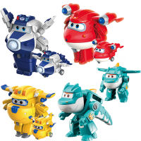 Super Wings Action Figures 2 "Mini Transforming Deformation Airplane Robot Jett Dizzy Dino Transformation Model Toys Kids Gifts