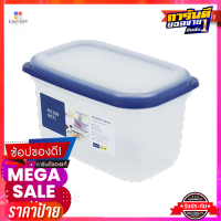 กล่องอาหารทรงเหลี่ยม MICRON WARE รุ่น JCP-5033 ขนาด 1,200 มล. สีขาว - น้ำเงินSquare Food Box MICRON WARE Model JCP-5033 Size 1,200 ml. White - Blue