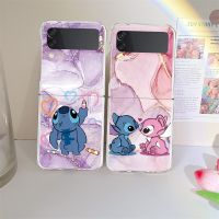 Disney Stitch Coque For Samsung Galaxy ZFlip 3 4 5 Flip4 Flip3 Flip5 Lovely Case For Samsung Galaxy Z Flip 4 Z Flip 3 5 Bumper