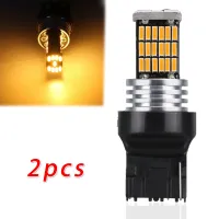 (Premium car)2 Pcs W21W T 20 LED Amber Canbus 7440ไฟเลี้ยว WY21W หลอดไฟไฟท้าย45SMD ไฟเลี้ยว12V