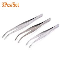 【cw】 3PCS Barbecue Food Straight Tweezer Toothed Garden BBQ 5 Sizes